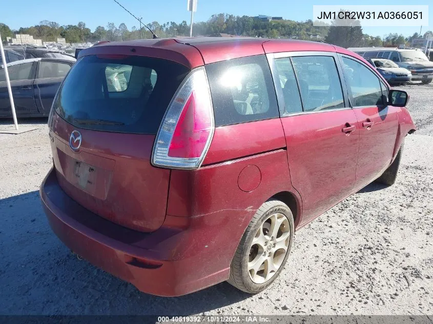 2010 Mazda Mazda5 Sport VIN: JM1CR2W31A0366051 Lot: 40519392