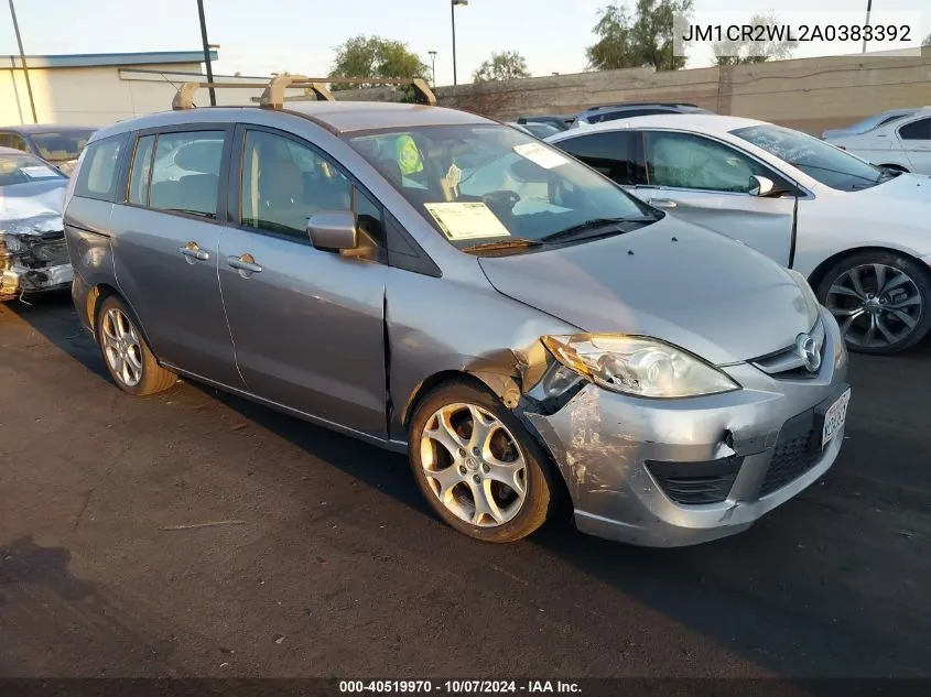 JM1CR2WL2A0383392 2010 Mazda Mazda5 Sport