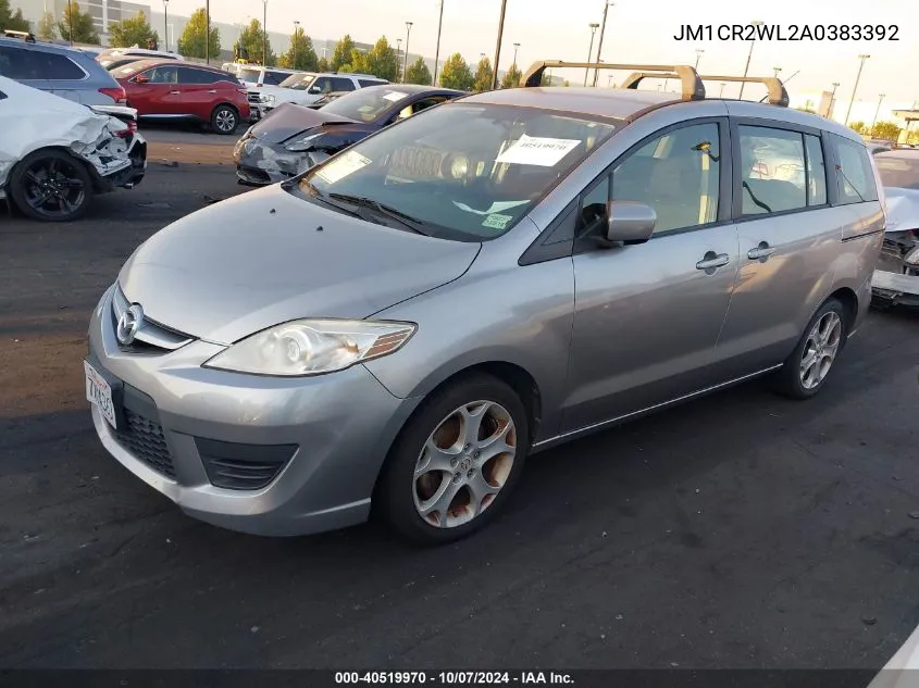 2010 Mazda Mazda5 Sport VIN: JM1CR2WL2A0383392 Lot: 40519970