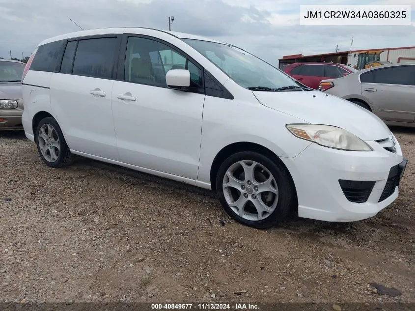 2010 Mazda Mazda5 Sport VIN: JM1CR2W34A0360325 Lot: 40849577