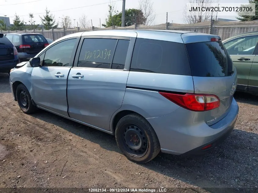 2012 Mazda Mazda5 VIN: JM1CW2CL7C0128706 Lot: 12082134