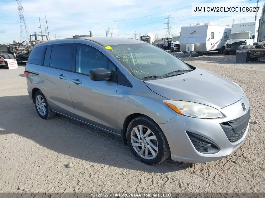 2012 Mazda Mazda5 VIN: JM1CW2CLXC0108627 Lot: 12122327