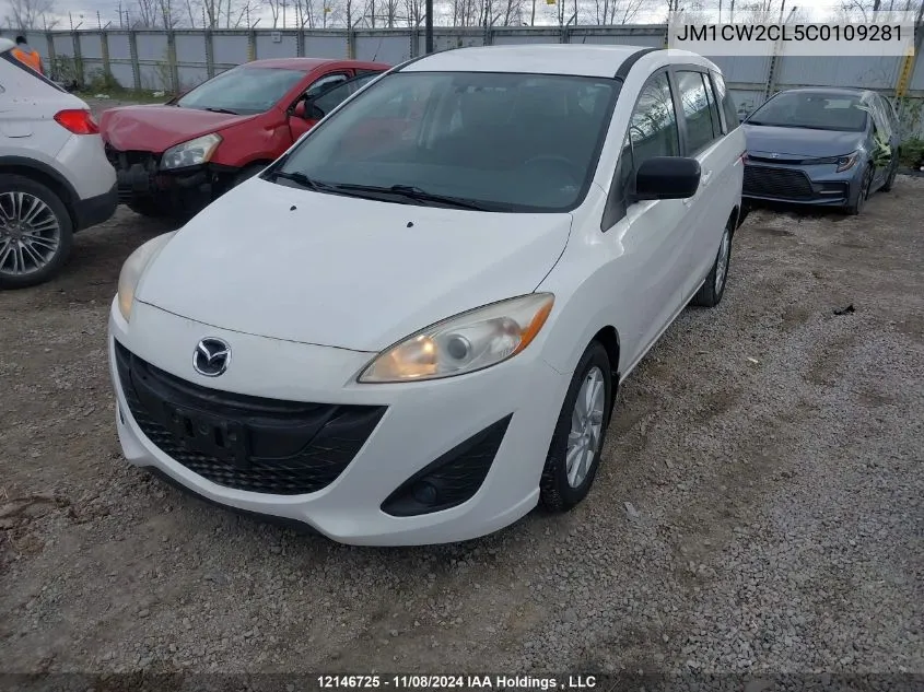 2012 Mazda Mazda5 VIN: JM1CW2CL5C0109281 Lot: 12146725