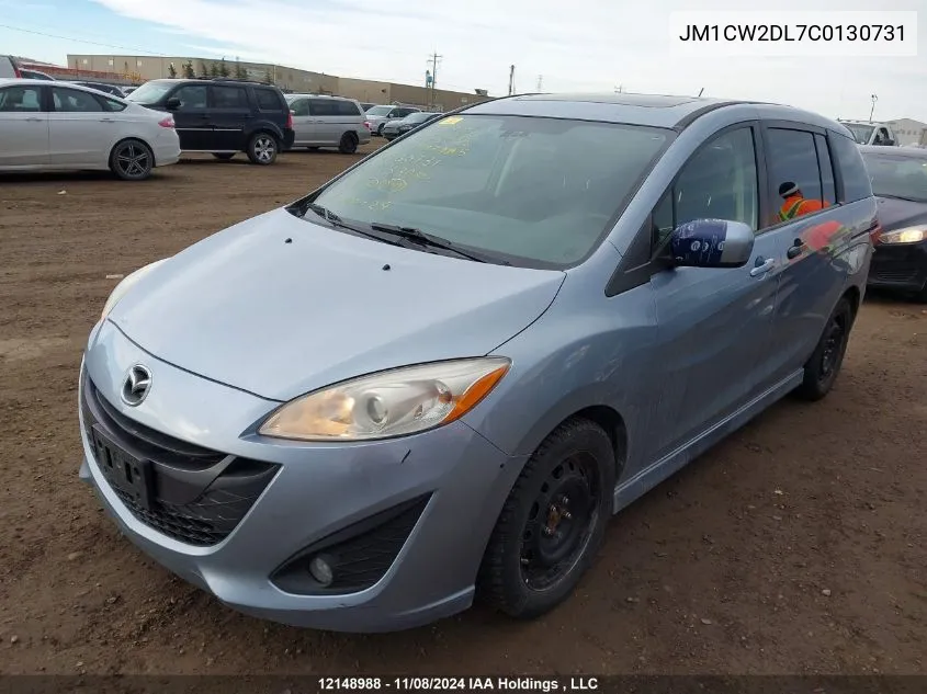 2012 Mazda Mazda5 VIN: JM1CW2DL7C0130731 Lot: 12148988