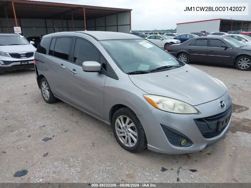 2012 Mazda Mazda5 Sport VIN: JM1CW2BL0C0142027 Lot: 39332205