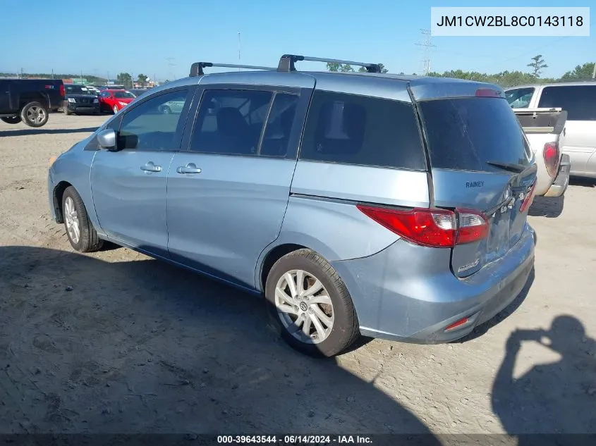 2012 Mazda Mazda5 Sport VIN: JM1CW2BL8C0143118 Lot: 39643544