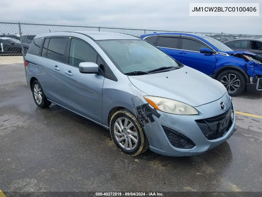 2012 Mazda Mazda5 Sport VIN: JM1CW2BL7C0100406 Lot: 40272519