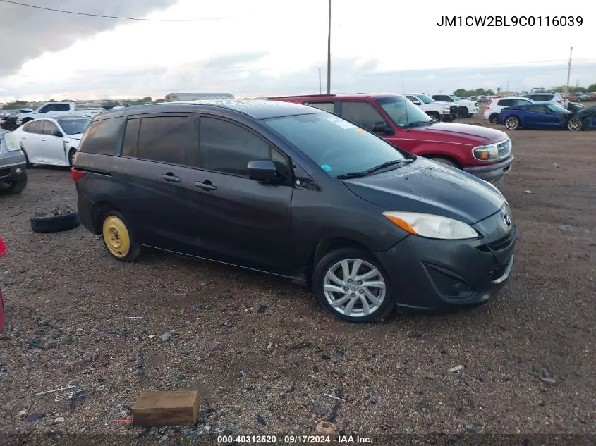 2012 Mazda Mazda5 Sport VIN: JM1CW2BL9C0116039 Lot: 40312520