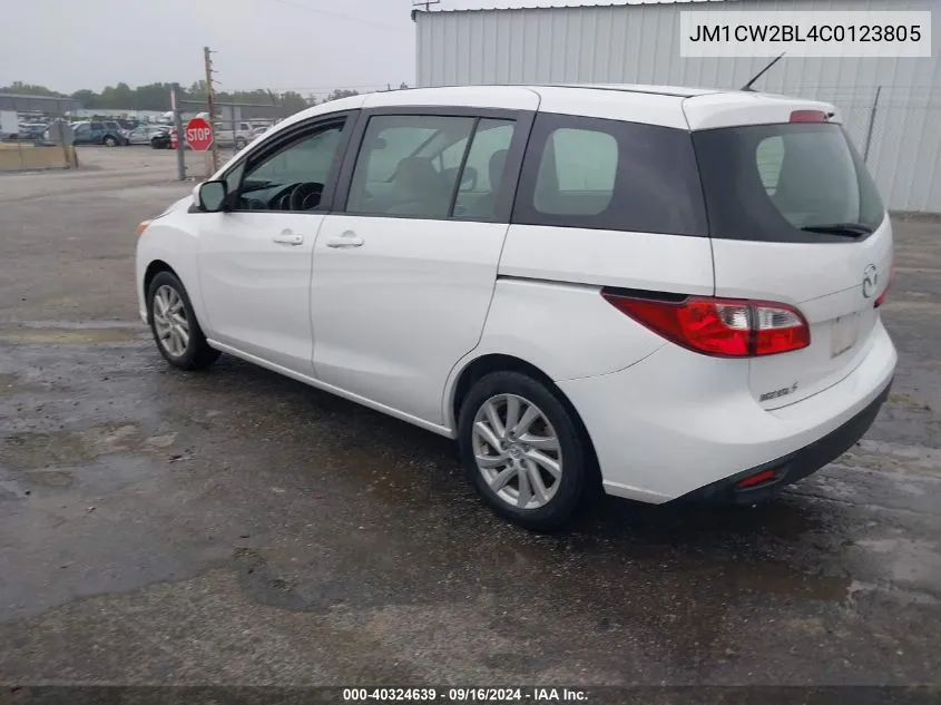 2012 Mazda Mazda5 Sport VIN: JM1CW2BL4C0123805 Lot: 40324639