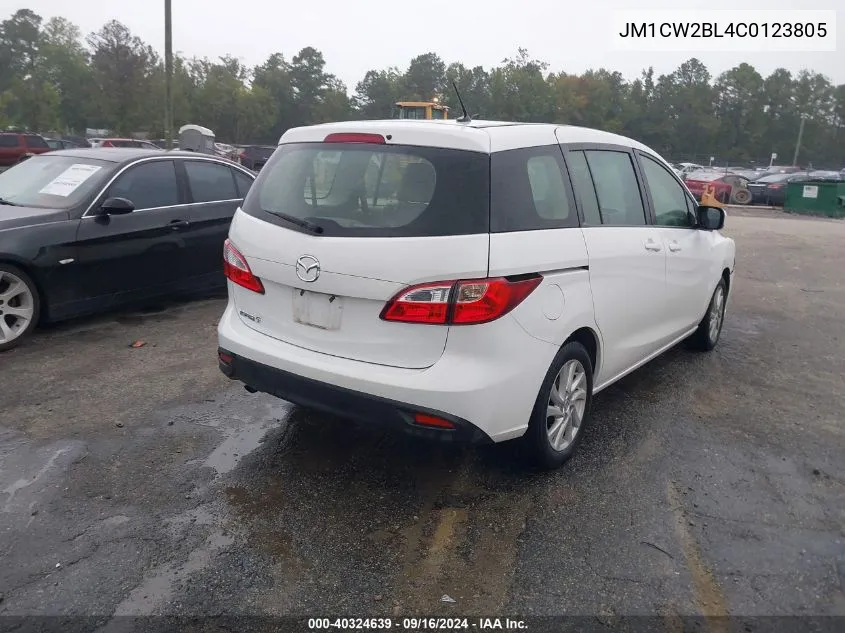 JM1CW2BL4C0123805 2012 Mazda Mazda5 Sport