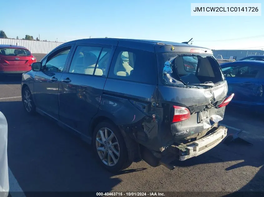 2012 Mazda Mazda5 VIN: JM1CW2CL1C0141726 Lot: 40463715