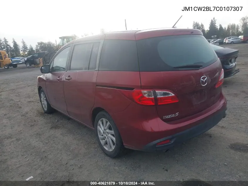 2012 Mazda Mazda5 Sport VIN: JM1CW2BL7C0107307 Lot: 40621879