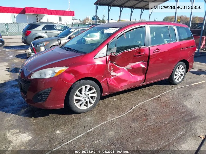 2012 Mazda Mazda5 Sport VIN: JM1CW2BL9C0136856 Lot: 40798342