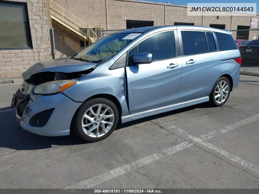 2012 Mazda Mazda5 Touring VIN: JM1CW2CL8C0144543 Lot: 40818181