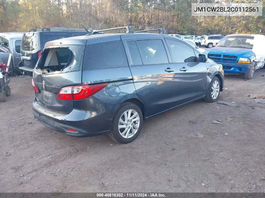 2012 Mazda Mazda5 Sport VIN: JM1CW2BL2C0112561 Lot: 40818302