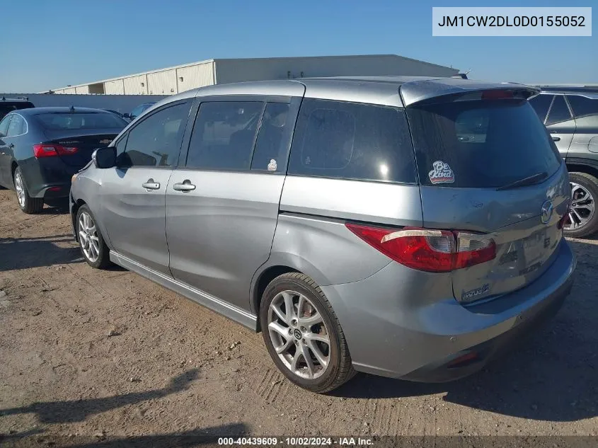 2013 Mazda Mazda5 Grand Touring VIN: JM1CW2DL0D0155052 Lot: 40439609