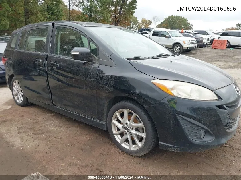 2013 Mazda Mazda5 Touring VIN: JM1CW2CL4D0150695 Lot: 40803418