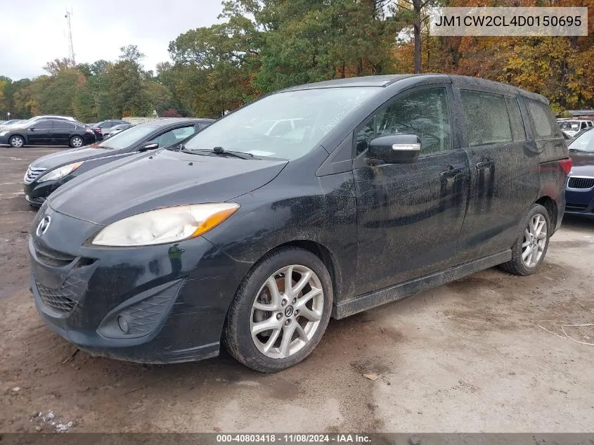 2013 Mazda Mazda5 Touring VIN: JM1CW2CL4D0150695 Lot: 40803418