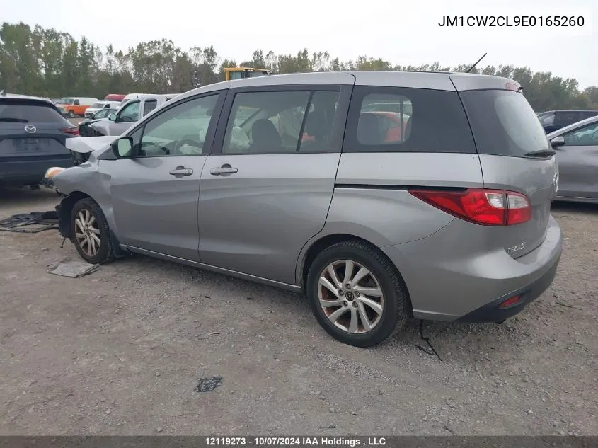 2014 Mazda Mazda5 VIN: JM1CW2CL9E0165260 Lot: 12119273