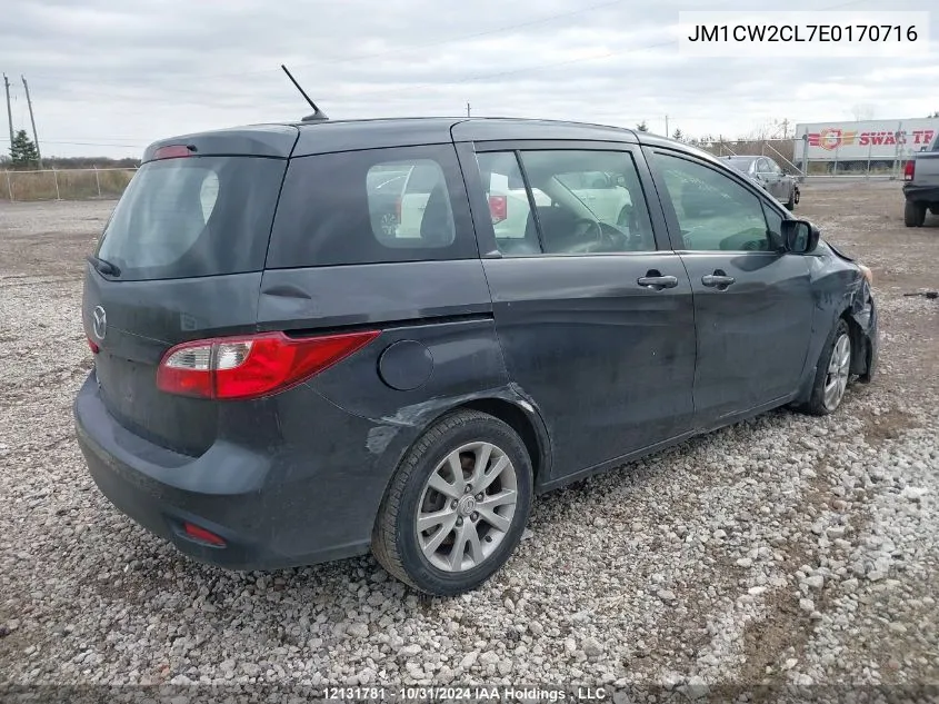 2014 Mazda Mazda5 VIN: JM1CW2CL7E0170716 Lot: 12131781