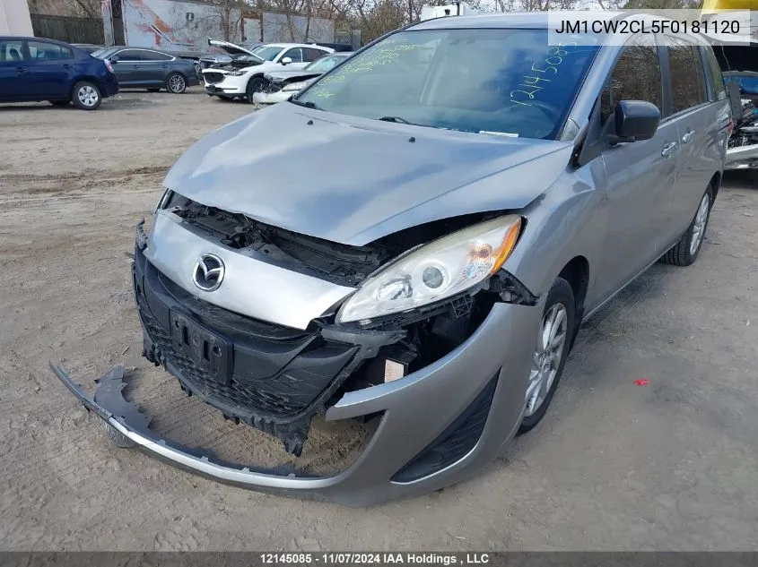 2015 Mazda Mazda5 VIN: JM1CW2CL5F0181120 Lot: 12145085