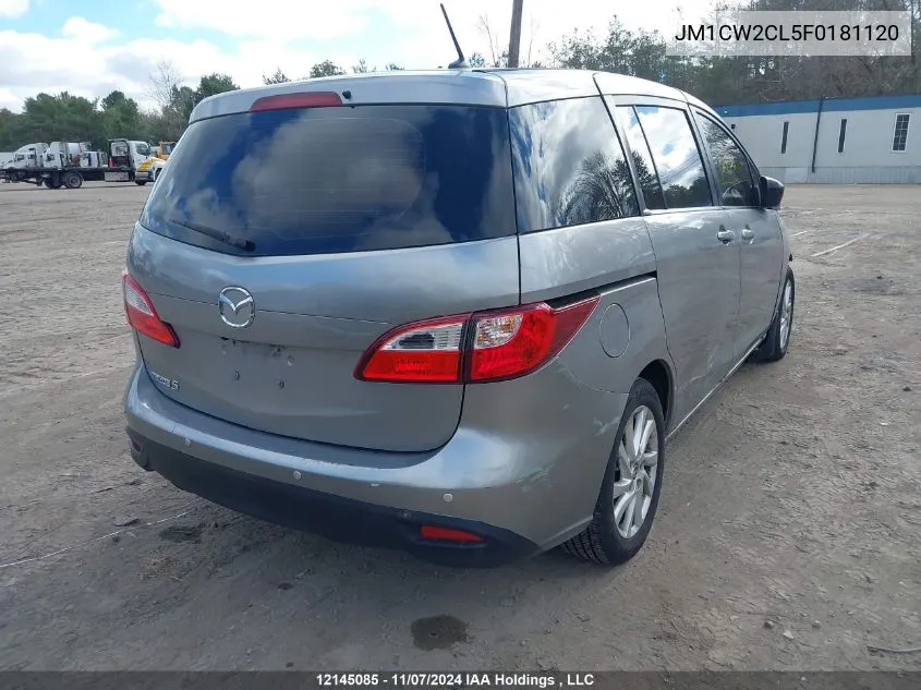 2015 Mazda Mazda5 VIN: JM1CW2CL5F0181120 Lot: 12145085