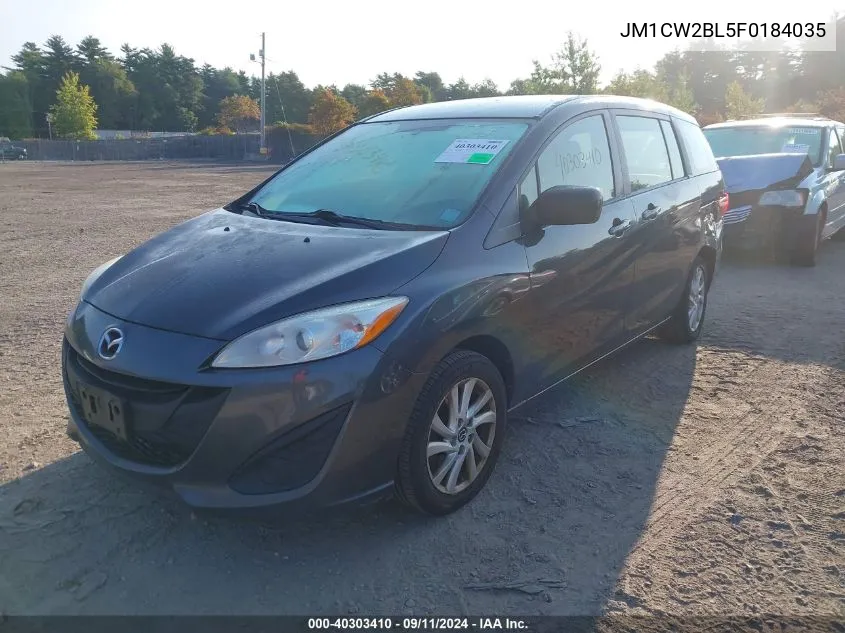 2015 Mazda 5 Sport VIN: JM1CW2BL5F0184035 Lot: 40303410