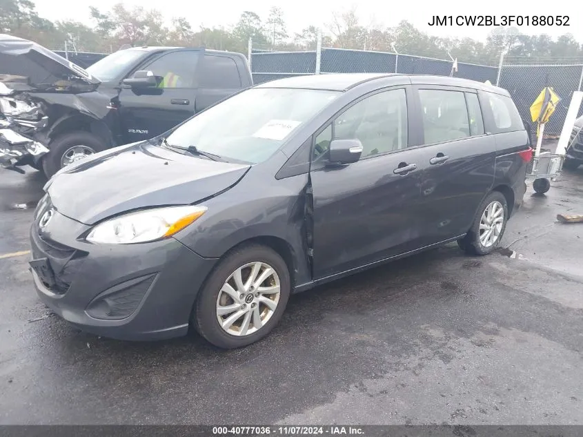 2015 Mazda Mazda5 Sport VIN: JM1CW2BL3F0188052 Lot: 40777036