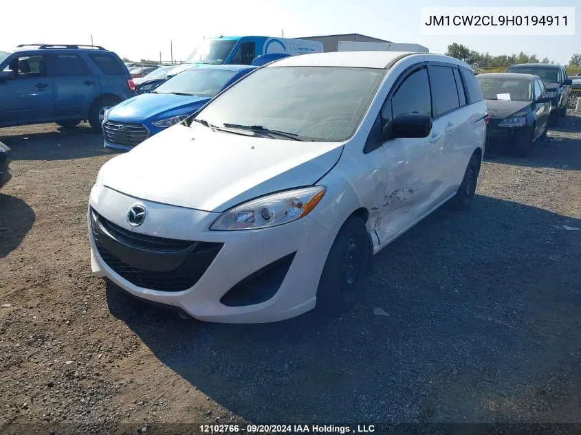 JM1CW2CL9H0194911 2017 Mazda Mazda5