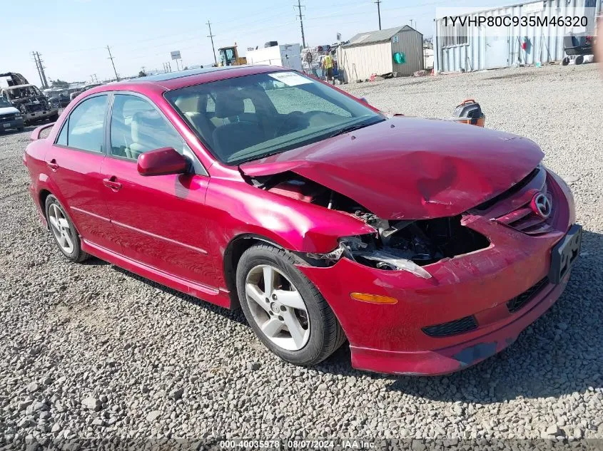 2003 Mazda Mazda6 I VIN: 1YVHP80C935M46320 Lot: 40035978