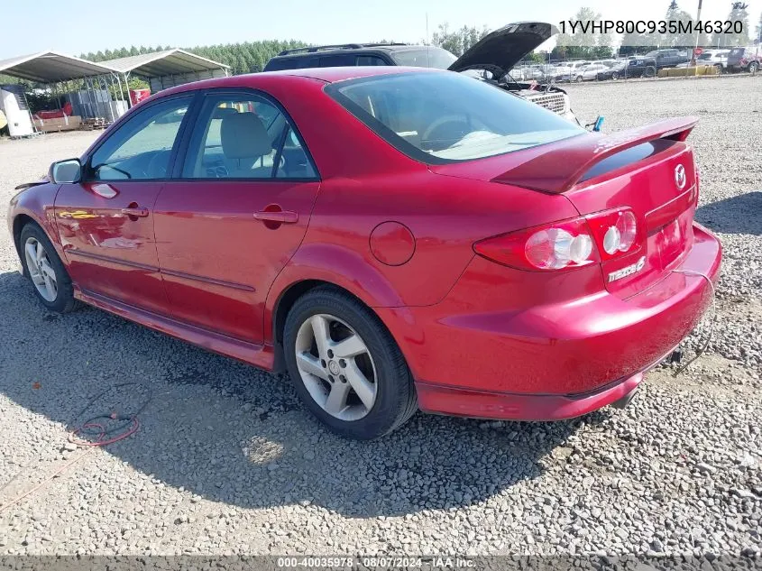 2003 Mazda Mazda6 I VIN: 1YVHP80C935M46320 Lot: 40035978