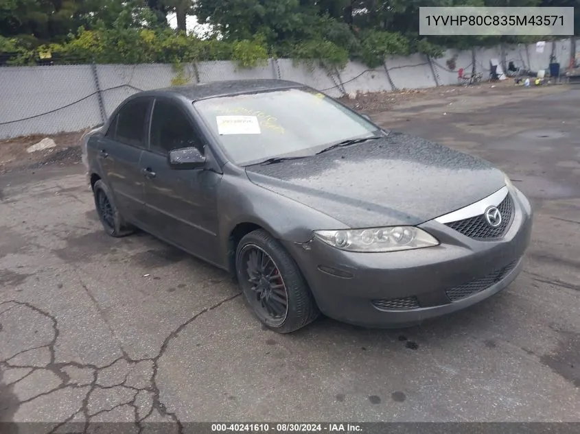 2003 Mazda Mazda6 I VIN: 1YVHP80C835M43571 Lot: 40241610