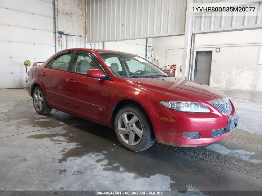 2003 Mazda Mazda6 S VIN: 1YVHP80D535M20077 Lot: 40247581