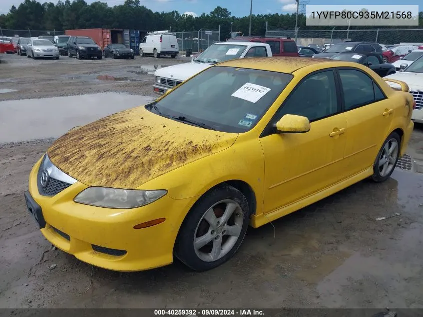 2003 Mazda Mazda6 I VIN: 1YVFP80C935M21568 Lot: 40259392