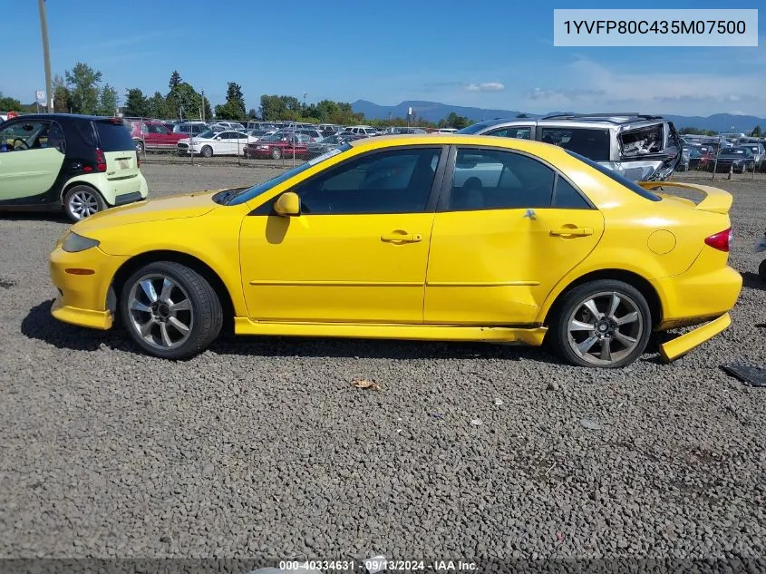 2003 Mazda Mazda6 I VIN: 1YVFP80C435M07500 Lot: 40334631