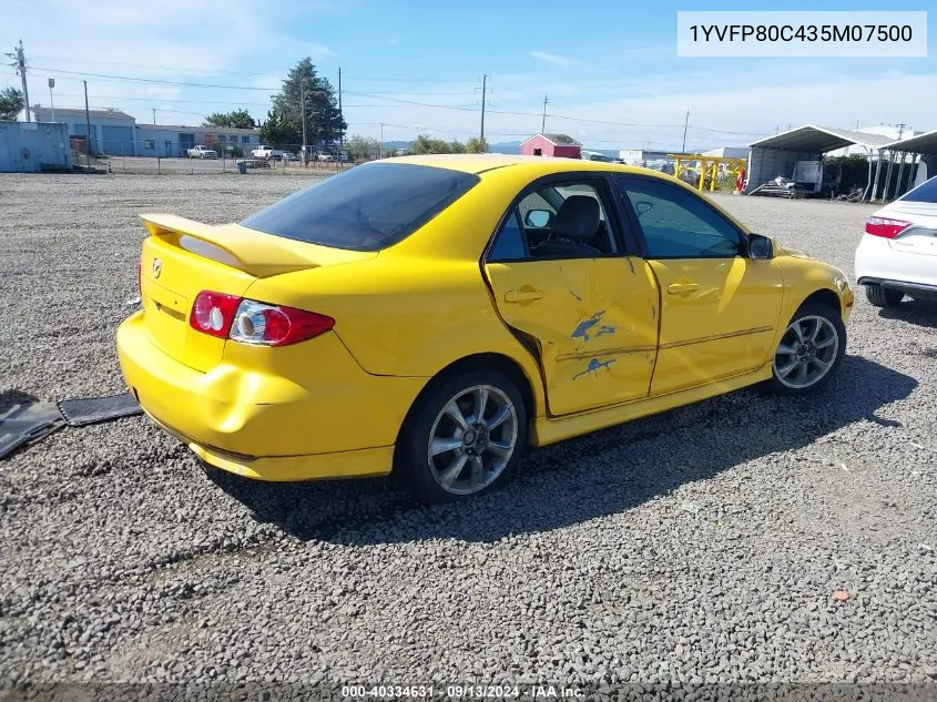 2003 Mazda Mazda6 I VIN: 1YVFP80C435M07500 Lot: 40334631