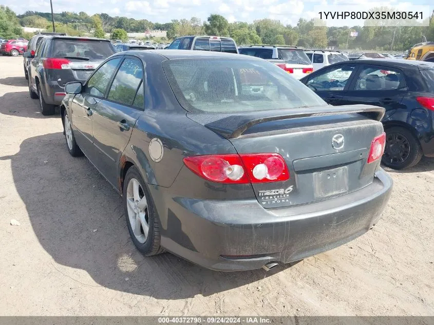 2003 Mazda 6 S VIN: 1YVHP80DX35M30541 Lot: 40372798