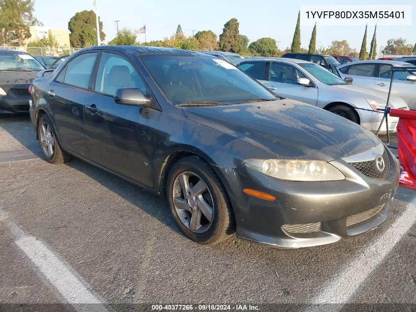 2003 Mazda 6 S VIN: 1YVFP80DX35M55401 Lot: 40377266