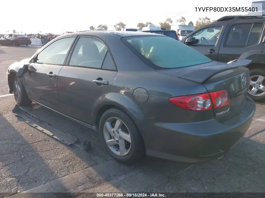 2003 Mazda 6 S VIN: 1YVFP80DX35M55401 Lot: 40377266