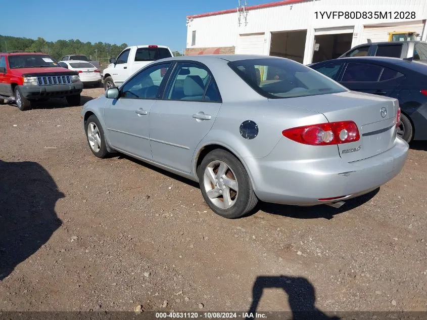 1YVFP80D835M12028 2003 Mazda Mazda6 S