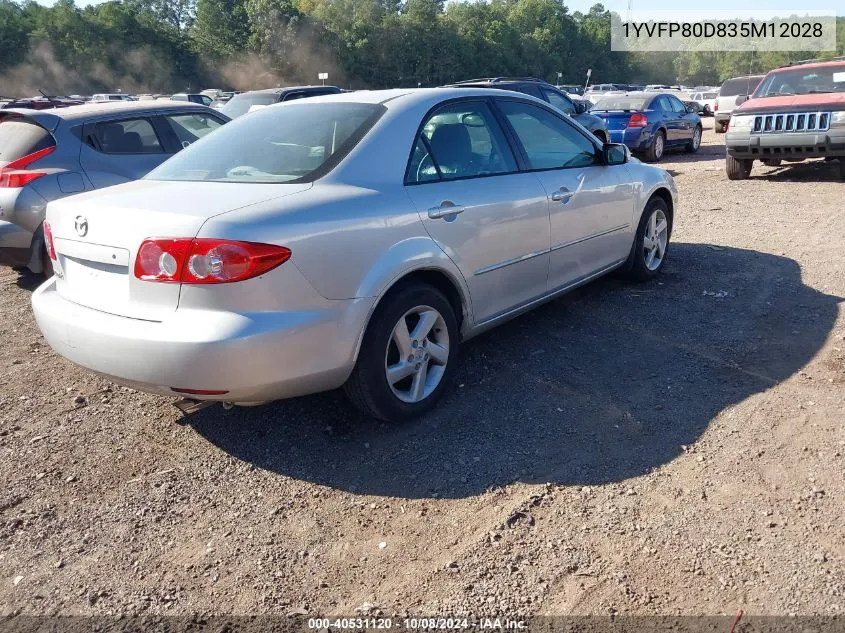 1YVFP80D835M12028 2003 Mazda Mazda6 S