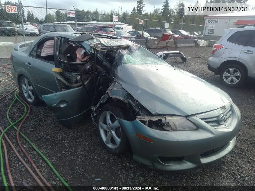 2004 Mazda Mazda6 S VIN: 1YVHP80D845N32731 Lot: 40088143