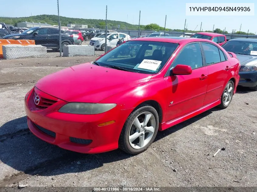 1YVHP84D945N49936 2004 Mazda Mazda6 S