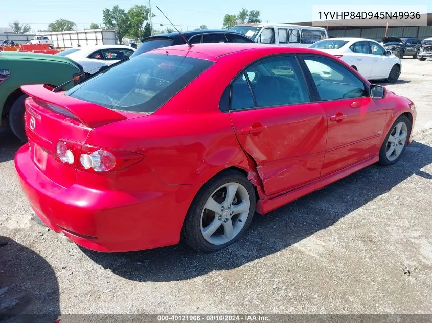 1YVHP84D945N49936 2004 Mazda Mazda6 S