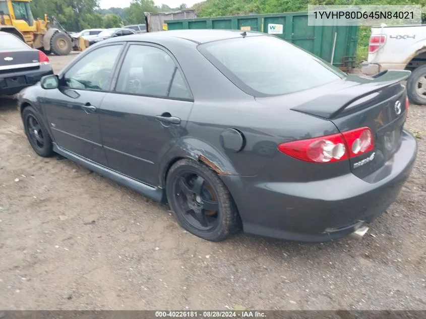 1YVHP80D645N84021 2004 Mazda Mazda6 S