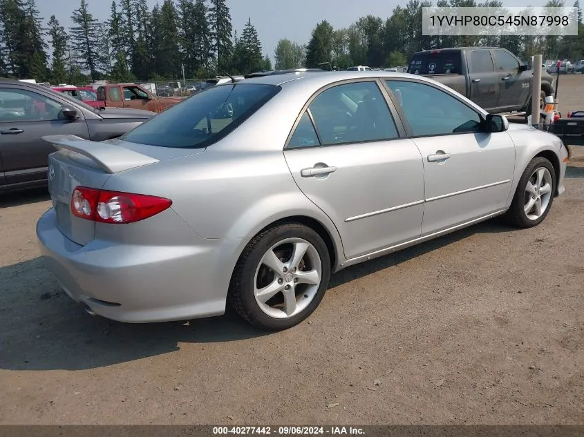 2004 Mazda Mazda6 I VIN: 1YVHP80C545N87998 Lot: 40277442