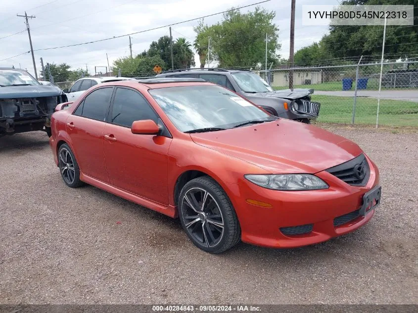 1YVHP80D545N22318 2004 Mazda Mazda6 S