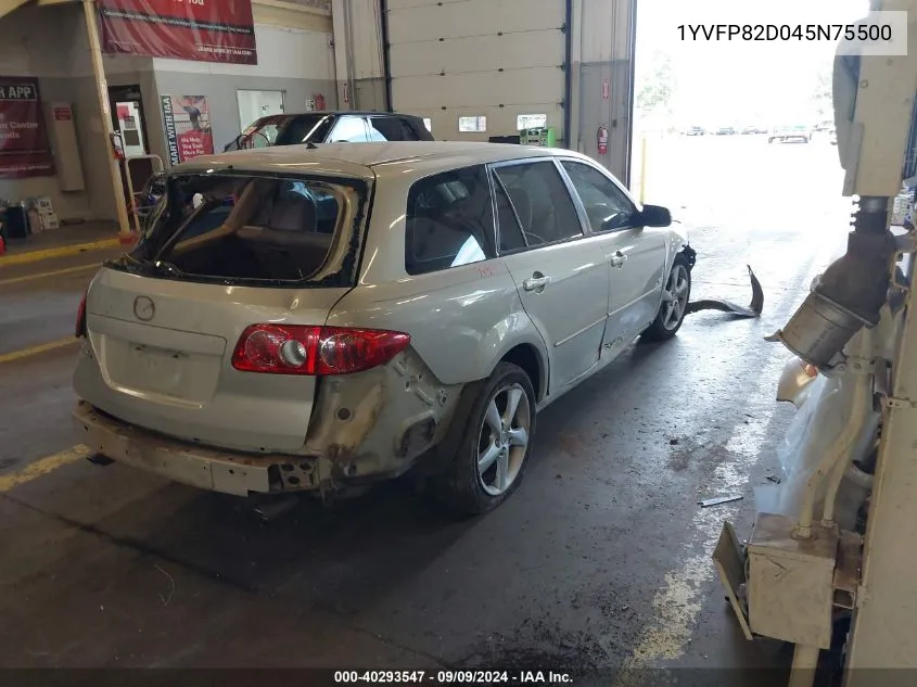 2004 Mazda Mazda6 S VIN: 1YVFP82D045N75500 Lot: 40293547