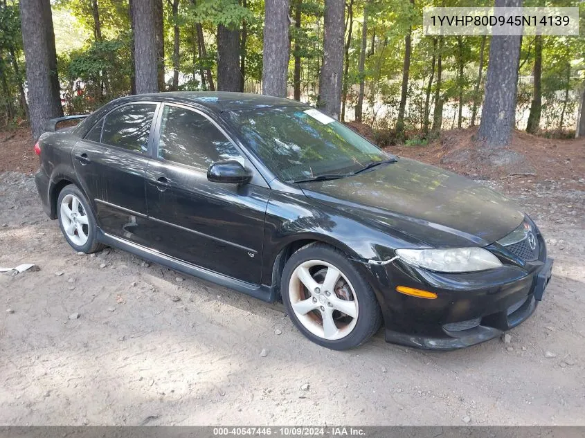 2004 Mazda 6 S VIN: 1YVHP80D945N14139 Lot: 40547446