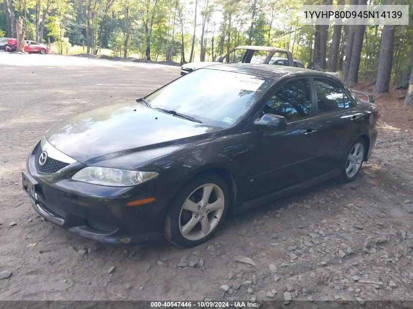 1YVHP80D945N14139 2004 Mazda 6 S